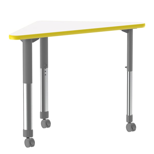 HPL Collaborative Desk - Casters - Wing
